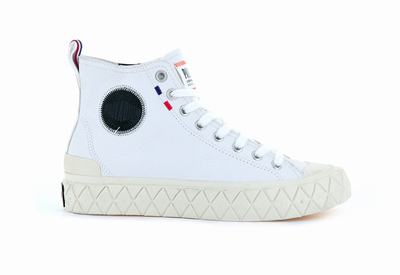 Palladium PALLA ACE MID LEATHER UL Men's Boots White | Canada-4153
