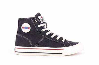Palladium PALLA LOUVEL Women's High Top Sneakers Black | Canada-6912