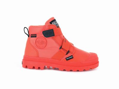 Palladium PAMPA HI CUFFSTR WP+ Kids' Boots Firecracker | Canada-5342