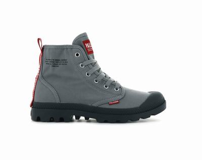 Palladium PAMPA HI DARE Men's Boots Titanium | Canada-6548
