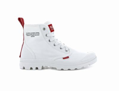 Palladium PAMPA HI DARE Women's Boots White | Canada-1065