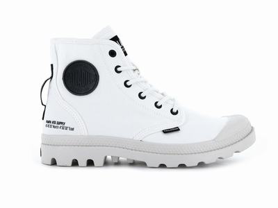 Palladium PAMPA HI HTG SUPPLY Men's Boots White | Canada-5749