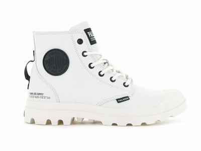 Palladium PAMPA HI SUPPLY LEATHER Men's Winter Boots White | Canada-3501