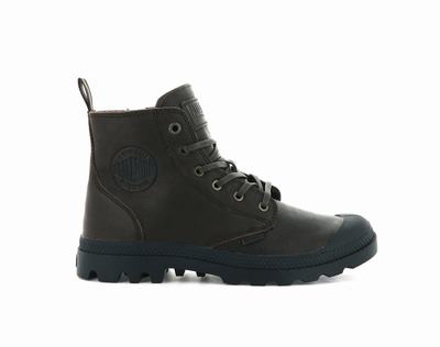 Palladium PAMPA HI ZIP LTH ESS Women's Boots Bison | Canada-4169