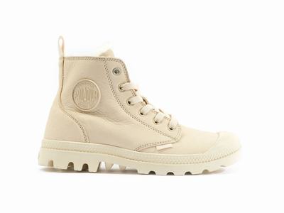 Palladium PAMPA HI ZIP WL Women's Winter Boots Sahara | Canada-2604