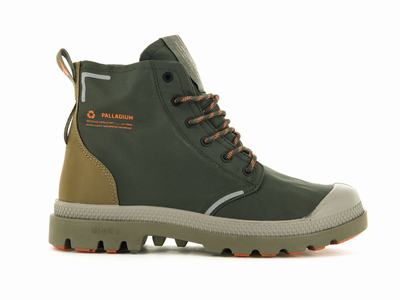 Palladium PAMPA LITE+ RECYCLE WP+ Women's Boots Olive | Canada-0713