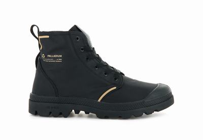 Palladium PAMPA LITE+ RECYCLE WP+ Women's Boots Black | Canada-6942