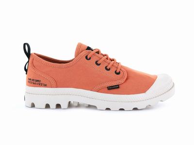 Palladium PAMPA OXFORD HERITAGE SUPPLY Women's Low Top Shoes Brown Grey | Canada-2475