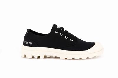 Palladium PAMPA OXFORD ORGANIC II Men's Low Top Shoes Black | Canada-3209