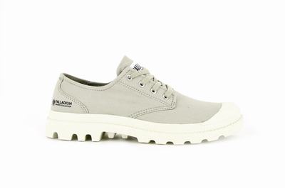 Palladium PAMPA OXFORD ORGANIC II Women's Low Top Shoes Eucalyptus | Canada-0231