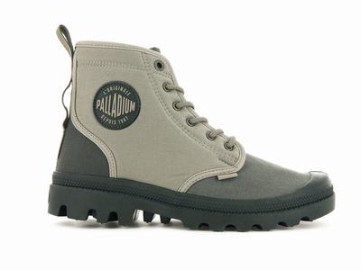 Palladium PAMPA SHADE 75TH Men's Boots Olive | Canada-0651