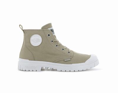 Palladium PAMPA SP20 HI CANVAS Women's Boots Warm Sand | Canada-6931