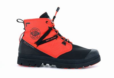 Palladium PAMPA TRAVEL LITE+ WATERPROOF Women's Boots Firecracker | Canada-0675