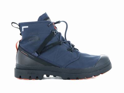 Palladium PAMPA TRAVEL LITE+ WATERPROOF Women's Boots Indigo | Canada-1562