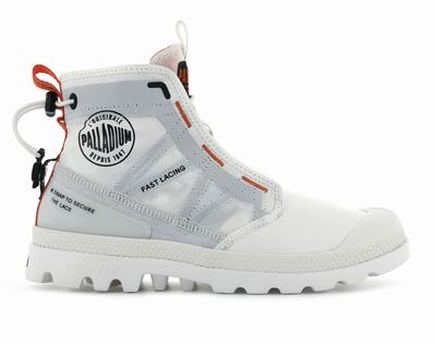 Palladium PAMPA TRAVEL LITE Women's Boots White | Canada-4690