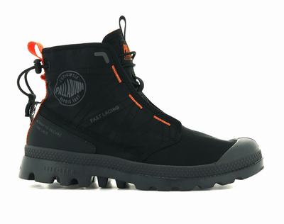 Palladium PAMPA TRAVEL LITE Women's Boots Black | Canada-6045