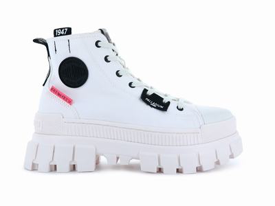 Palladium REVOLT HI TX Women's High Top Sneakers White | Canada-1382