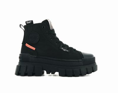 Palladium REVOLT HI TX Women's High Top Sneakers Black | Canada-9751