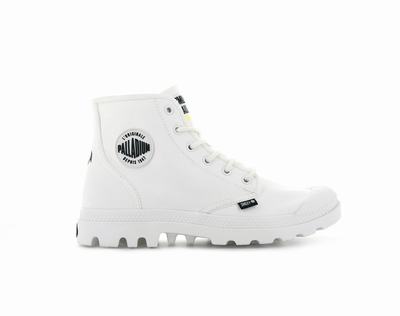 Palladium SMILEY ® PAMPA HI BE KIND Women's Boots White | Canada-9713