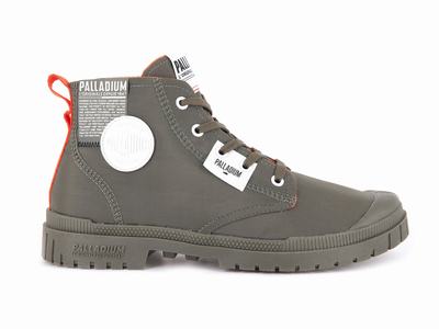 Palladium SP20 OVERLAB Women's High Top Sneakers Olive | Canada-4356